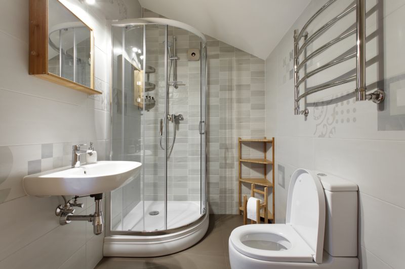 Compact Shower with Glass Doors
