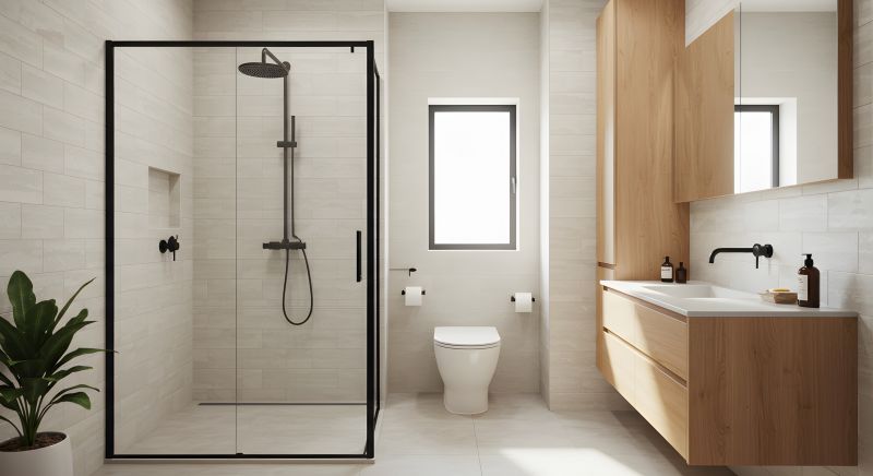 Built-in Shower Storage